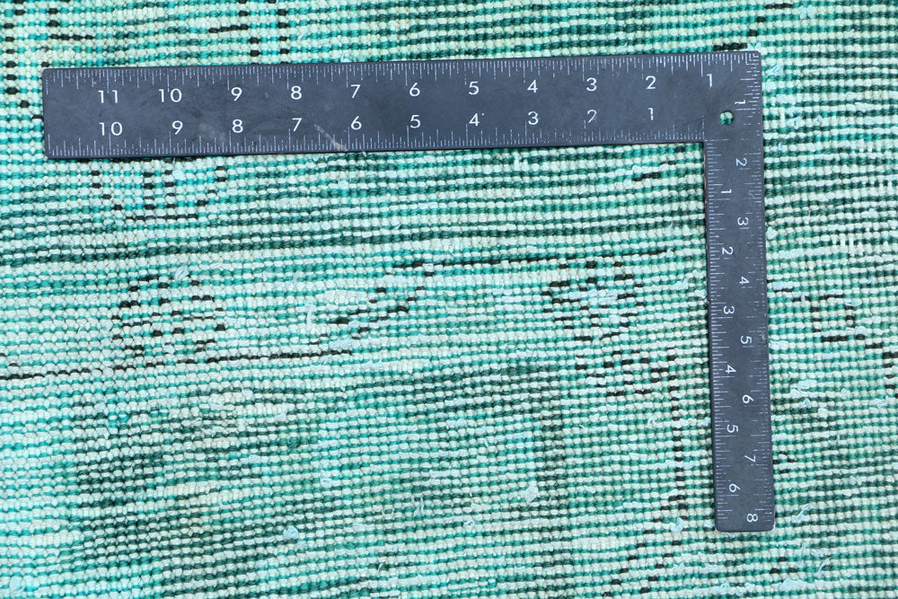 Light Sea Green Overdyed 6' 2 x 9' 2 - No. 37507 - ALRUG Rug Store