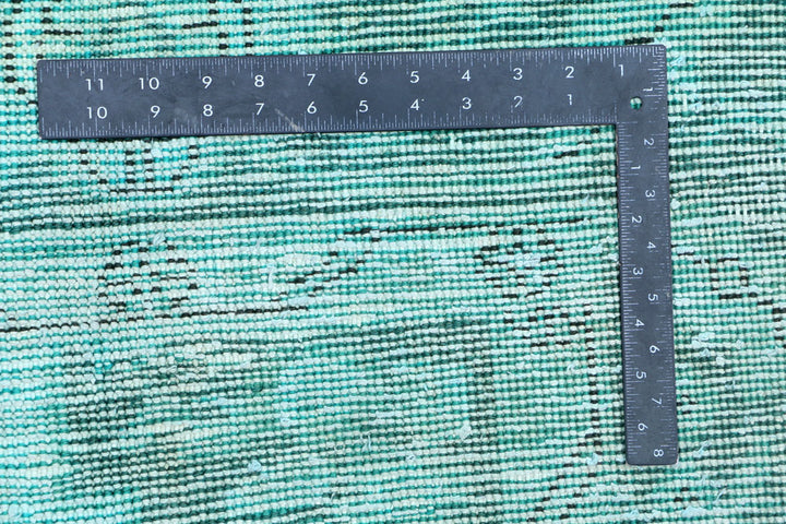 Light Sea Green Overdyed 6' 2 x 9' 2 - No. 37507 - ALRUG Rug Store