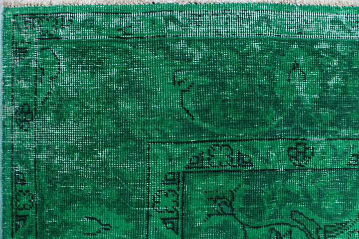 Forestgreen Overdyed 6' 4 x 9' 10 - No. 37509 - ALRUG Rug Store