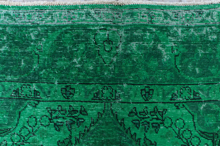 Forestgreen Overdyed 6' 4 x 9' 10 - No. 37509 - ALRUG Rug Store