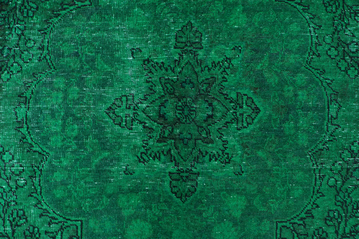 Forestgreen Overdyed 6' 4 x 9' 10 - No. 37509 - ALRUG Rug Store
