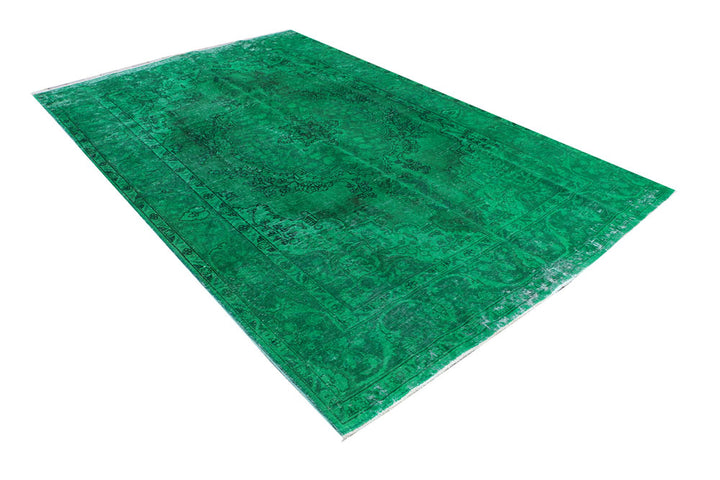 Forestgreen Overdyed 6' 4 x 9' 10 - No. 37509 - ALRUG Rug Store