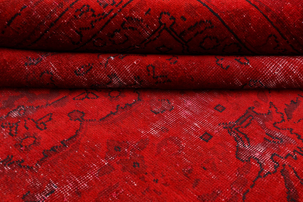 Maroon Overdyed 9' 3 x 12' 9 - No. 37515 - ALRUG Rug Store