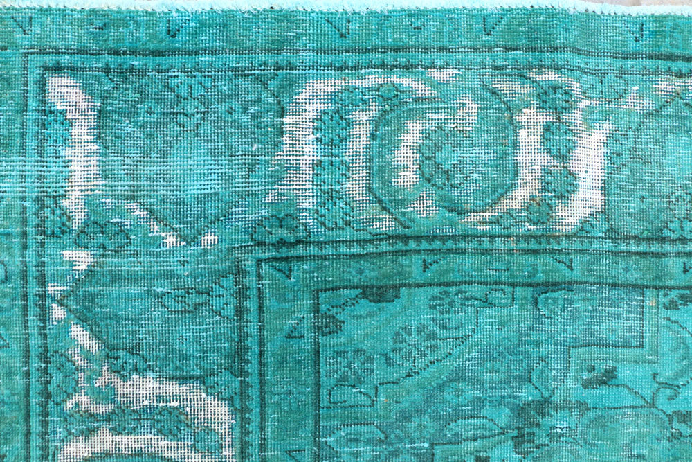 Darkcyan Overdyed 9' 5 x 12' 1 - No. 37516 - ALRUG Rug Store