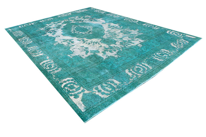 Darkcyan Overdyed 9' 5 x 12' 1 - No. 37516 - ALRUG Rug Store