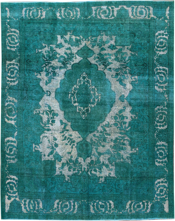 Darkcyan Overdyed 9' 5 x 12' 1 - No. 37516 - ALRUG Rug Store