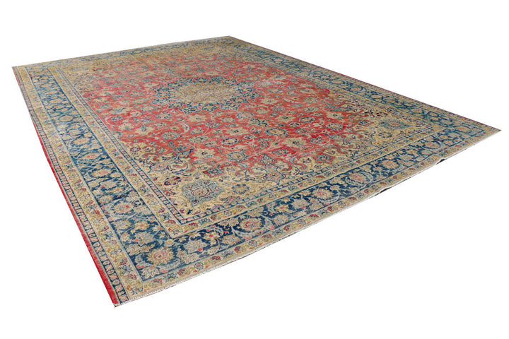 Indian Red Vintage 10' 11 x 15' 1 - No. 37532 - ALRUG Rug Store