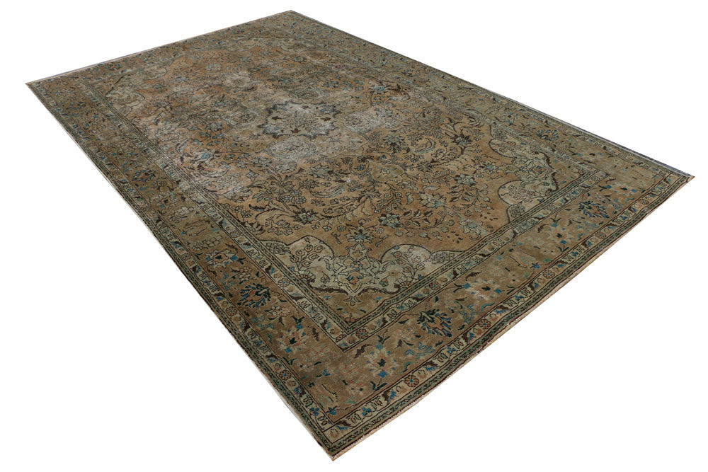 Tan Vintage 6' 4 x 9' 11 - No. 37541 - ALRUG Rug Store