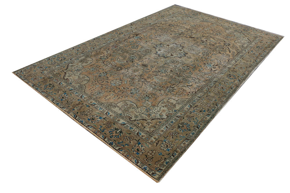 Tan Vintage 6' 4 x 9' 11 - No. 37541 - ALRUG Rug Store