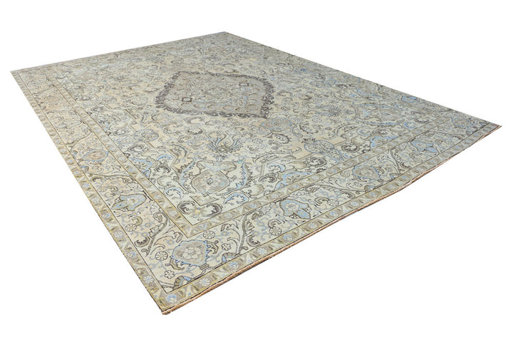 Light Grey Vintage 9' 8 x 12' 11 - No. 37554 - ALRUG Rug Store