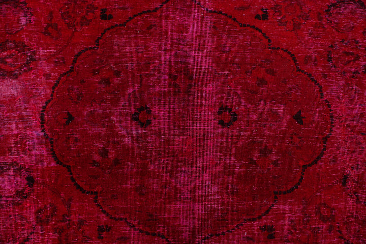 Maroon Overdyed 7' 9 x 9' 11 - No. 37558 - ALRUG Rug Store