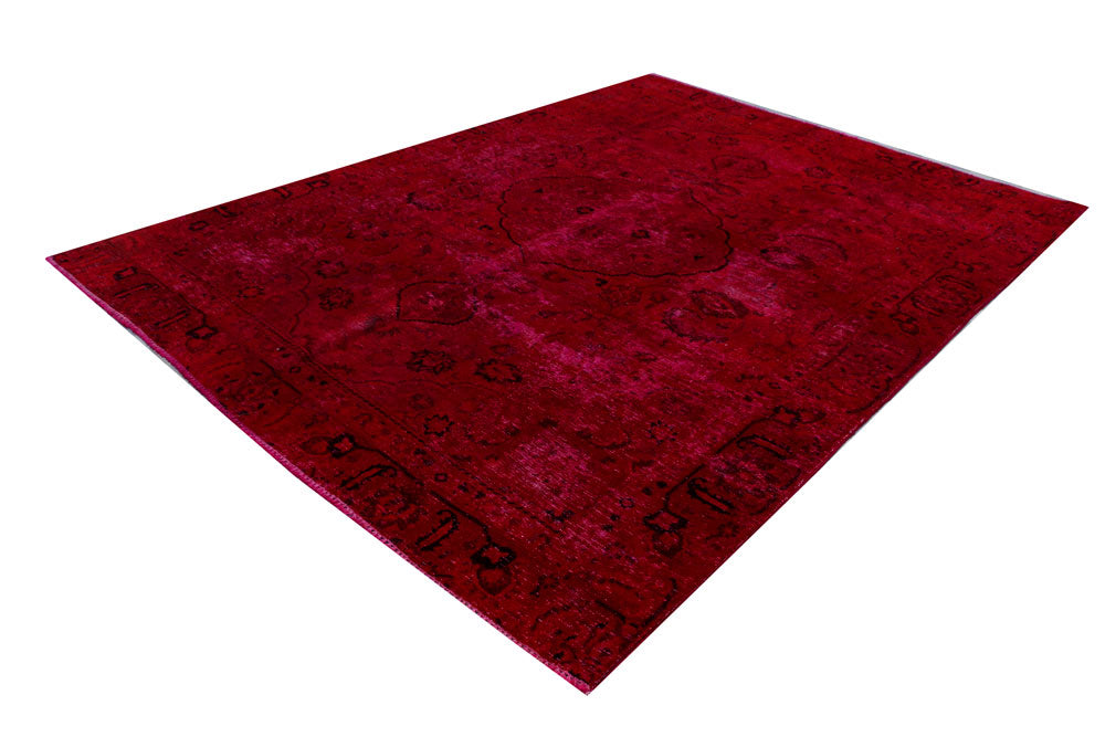 Maroon Overdyed 7' 9 x 9' 11 - No. 37558 - ALRUG Rug Store