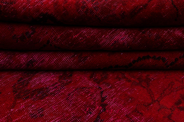 Maroon Overdyed 7' 9 x 9' 11 - No. 37558 - ALRUG Rug Store