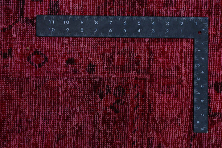Maroon Overdyed 7' 9 x 9' 11 - No. 37558 - ALRUG Rug Store