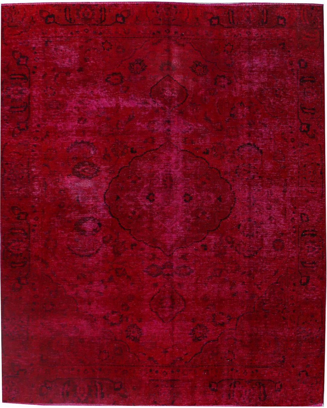 Maroon Overdyed 7' 9 x 9' 11 - No. 37558 - ALRUG Rug Store
