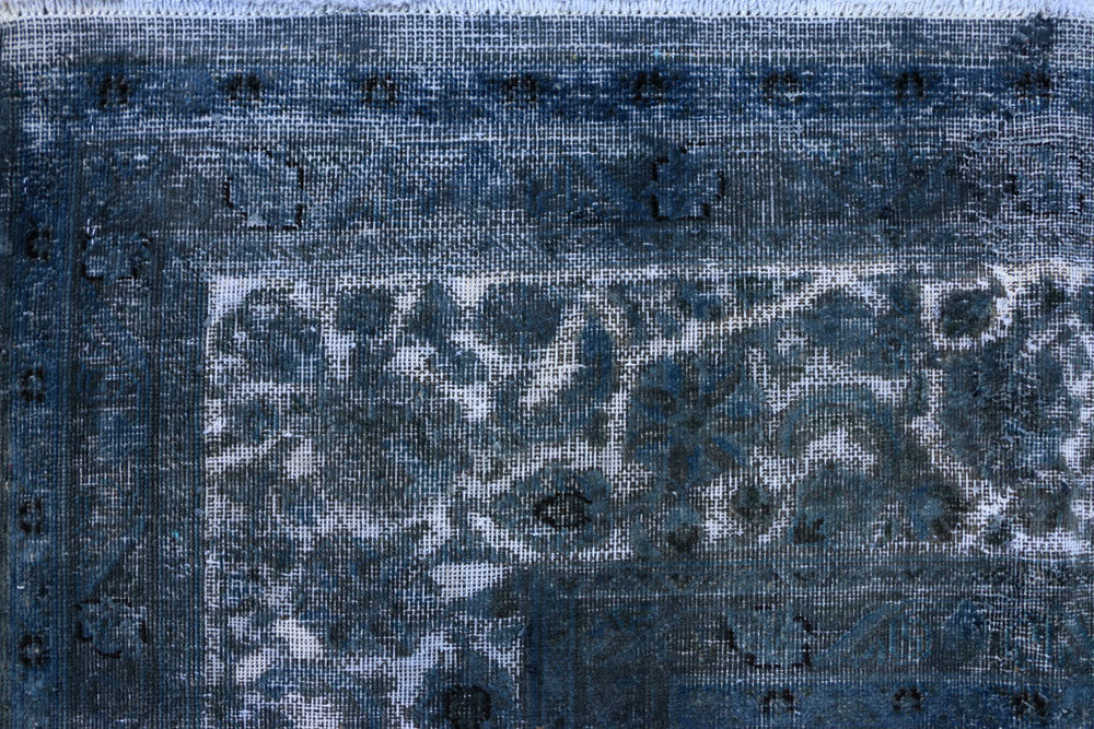 Light Slate Grey Overdyed 9' 5 x 12' 6 - No. 37565 - ALRUG Rug Store