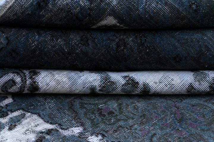 Light Slate Grey Overdyed 9' 5 x 12' 6 - No. 37565 - ALRUG Rug Store