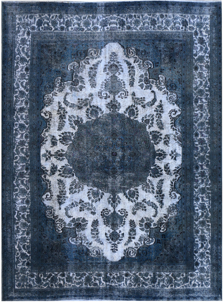 Light Slate Grey Overdyed 9' 5 x 12' 6 - No. 37565 - ALRUG Rug Store