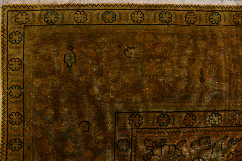 Dark Goldenrod Overdyed 9' 10 x 12' 10 - No. 37568 - ALRUG Rug Store