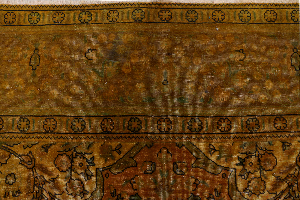 Dark Goldenrod Overdyed 9' 10 x 12' 10 - No. 37568 - ALRUG Rug Store