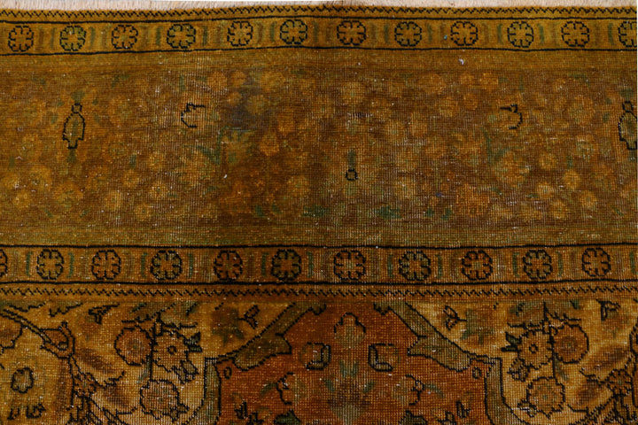 Dark Goldenrod Overdyed 9' 10 x 12' 10 - No. 37568 - ALRUG Rug Store