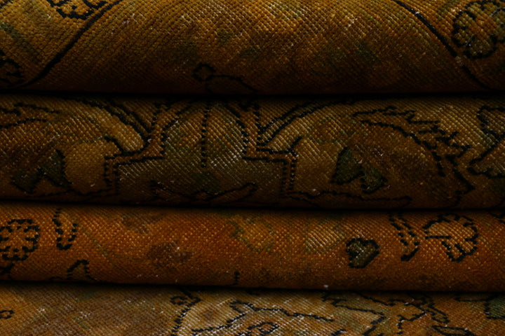Dark Goldenrod Overdyed 9' 10 x 12' 10 - No. 37568 - ALRUG Rug Store