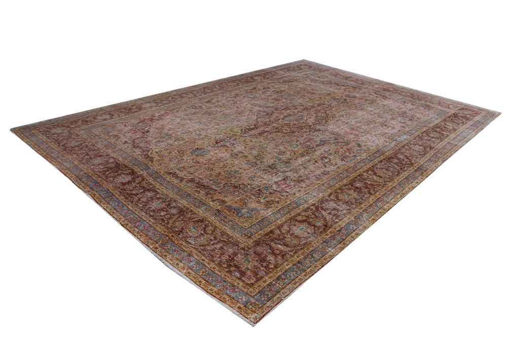 Tan Vintage 9' 2 x 12' 8 - No. 37572 - ALRUG Rug Store
