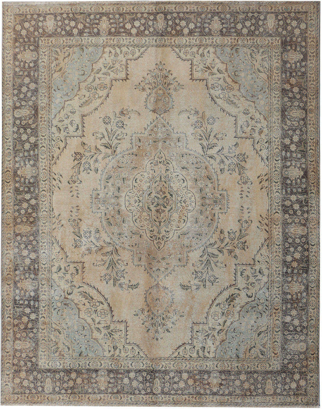 Tan Vintage 9' 11 x 12' 10 - No. 37574 - ALRUG Rug Store