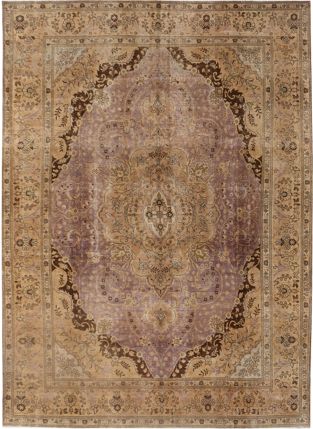 Tan Vintage 9' 6 x 13' 8 - No. 37579 - ALRUG Rug Store