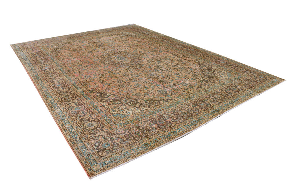 Dark Salmon Vintage 9' 5 x 12' 6 - No. 37582 - ALRUG Rug Store