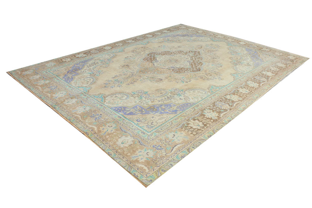 Tan Overdyed 9' 3 x 12' 8 - No. 37600 - ALRUG Rug Store