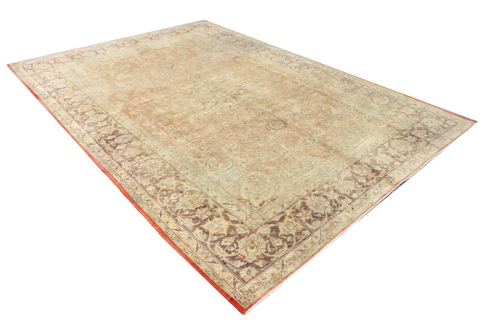 Dark Goldenrod Vintage 7' 5 x 10' 7 - No. 37602 - ALRUG Rug Store