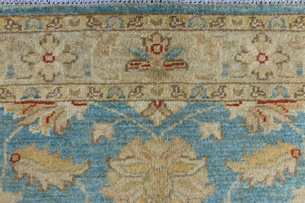 Light Sky Blue Oushak 2' 9 x 4' 2 - No. 37668 - ALRUG Rug Store