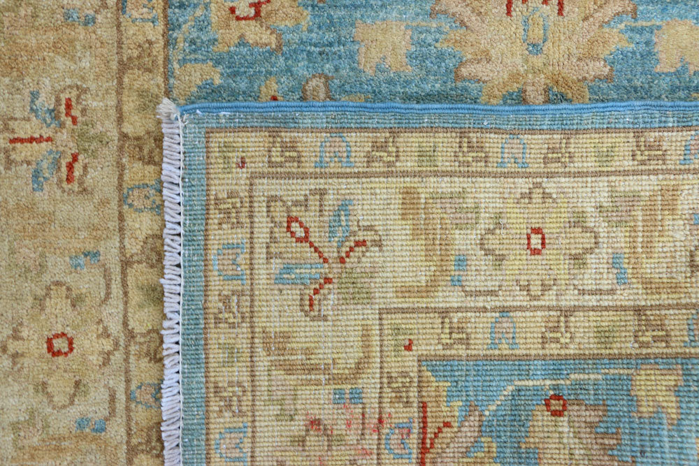 Light Sky Blue Oushak 2' 9 x 4' 2 - No. 37668 - ALRUG Rug Store