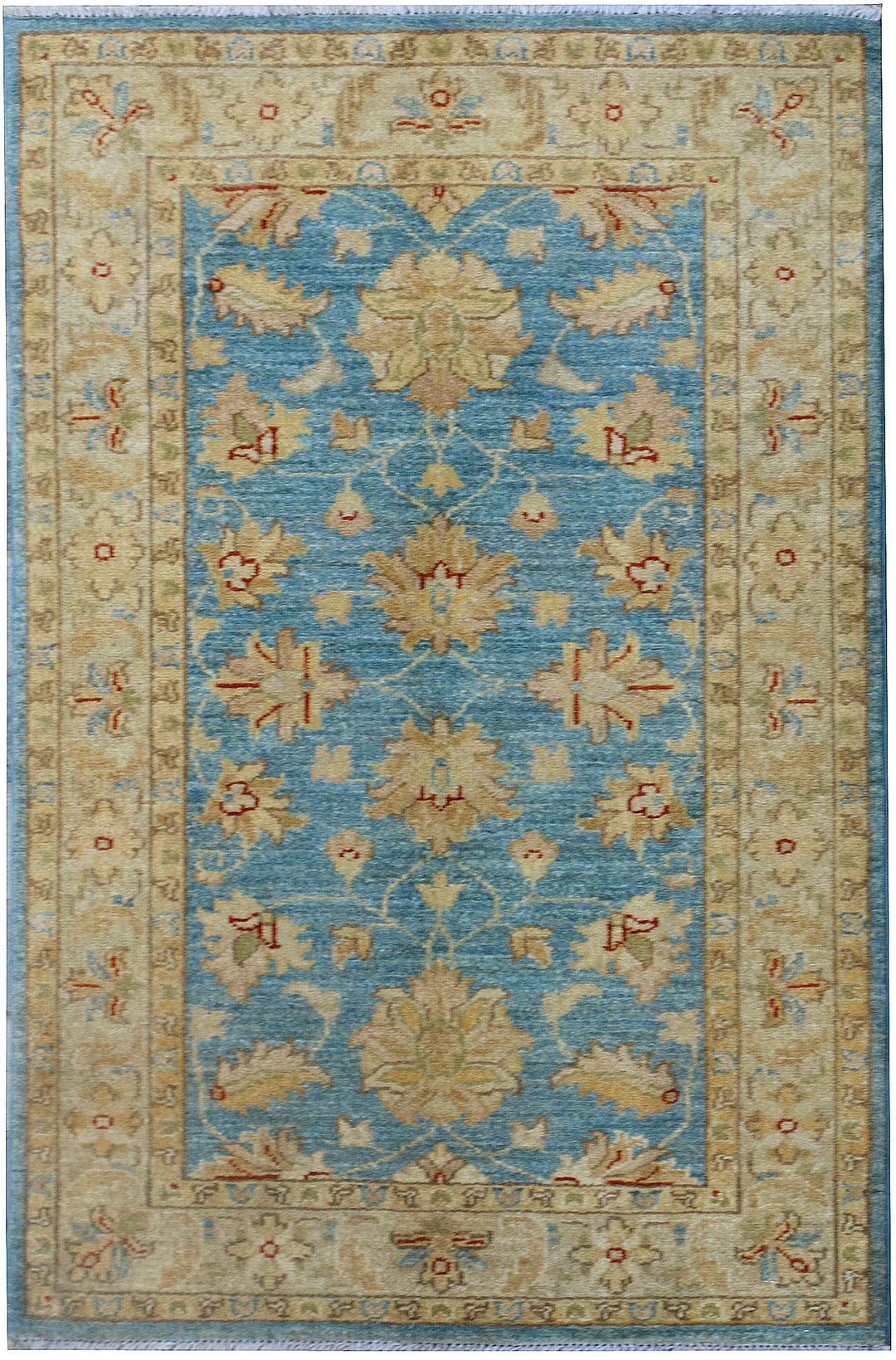 Light Sky Blue Oushak 2' 9 x 4' 2 - No. 37668 - ALRUG Rug Store