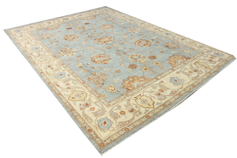 Cadet Blue Ziegler 8' 2 x 11' 2 - No. 37670 - ALRUG Rug Store