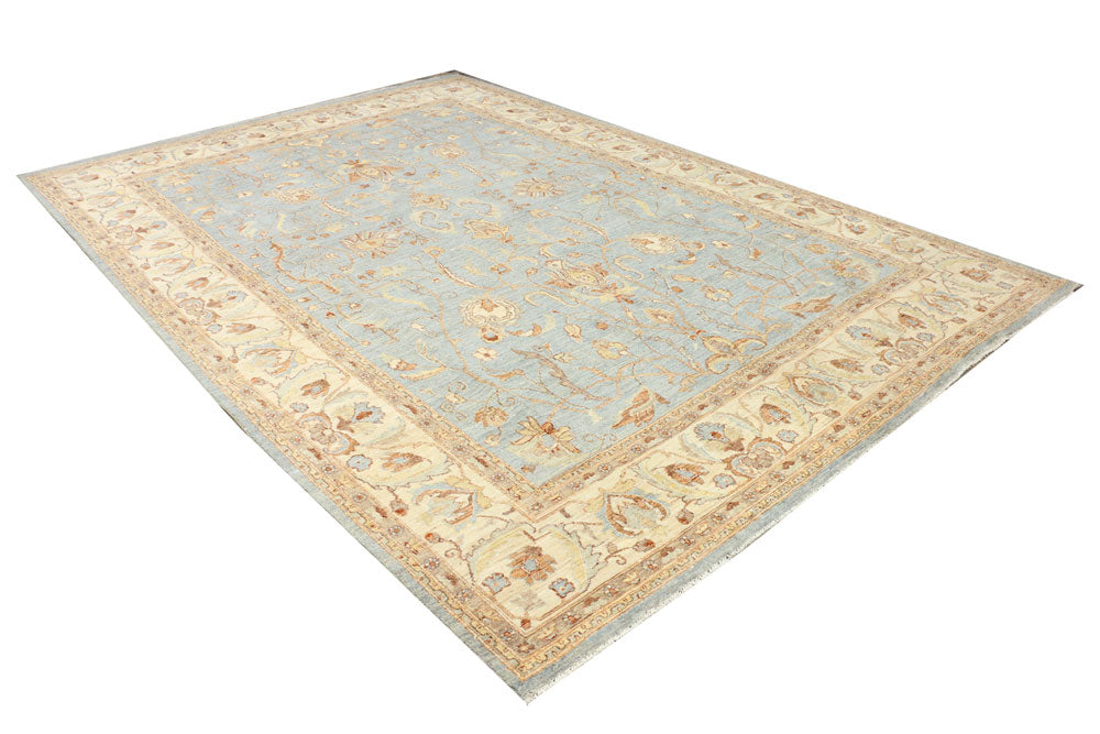 Cadet Blue Ziegler 7' 11 x 11' 6 - No. 37671 - ALRUG Rug Store