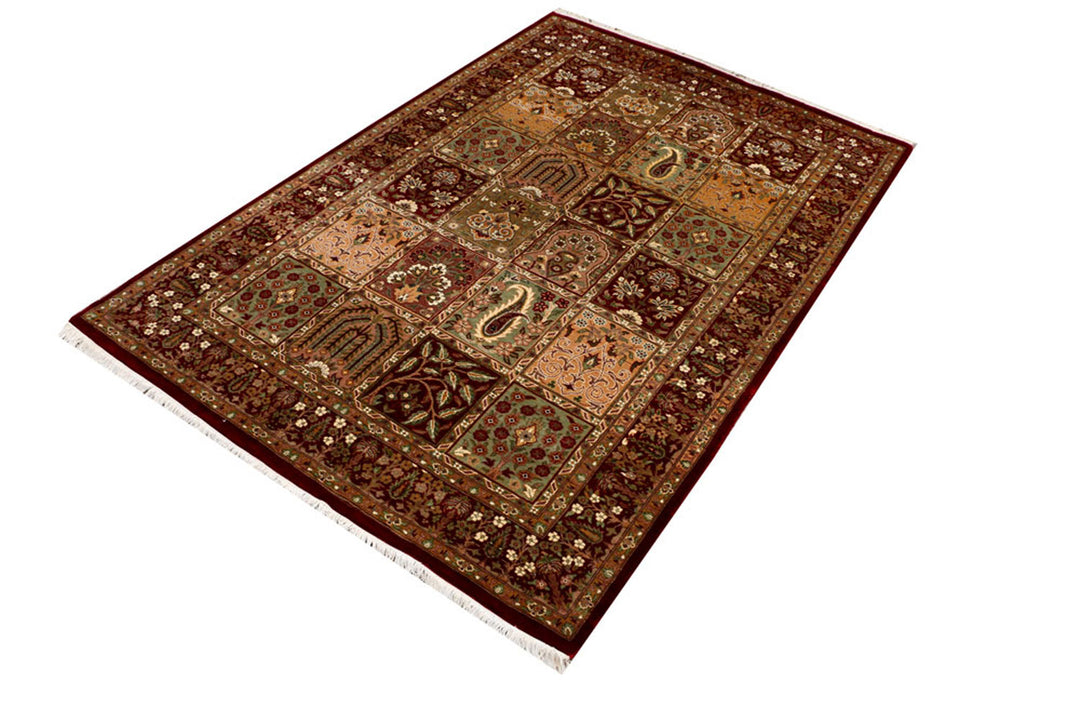 Maroon Bakhtiar 4'  1" x 6' " - No. QA74542