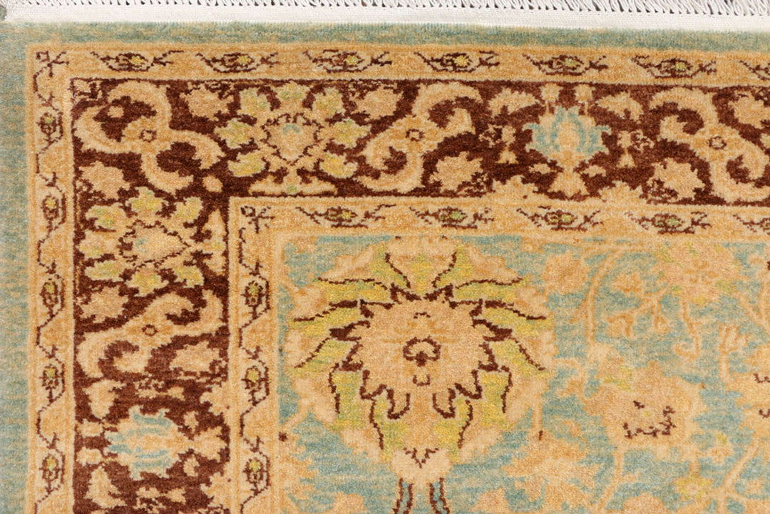 Dark Sea Green Oushak 4'  1" x 6' " - No. QA48663