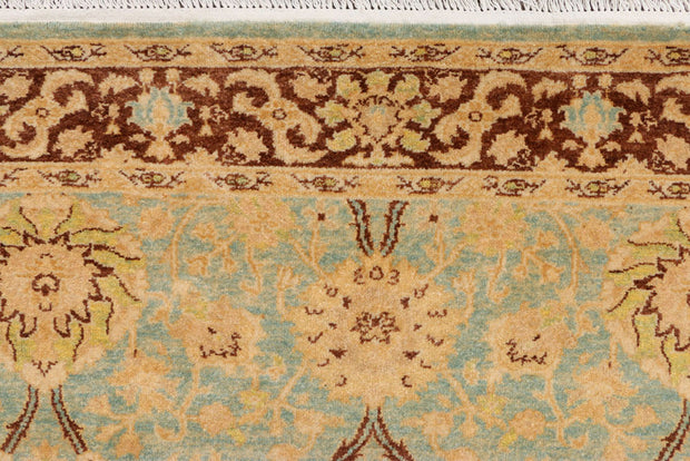 Dark Sea Green Oushak 4' 1 x 6' - No. 37680