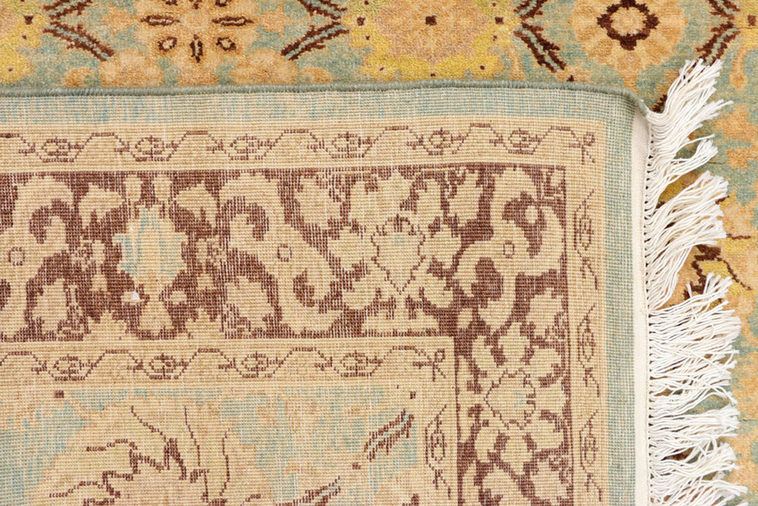 Dark Sea Green Oushak 4'  1" x 6' " - No. QA48663