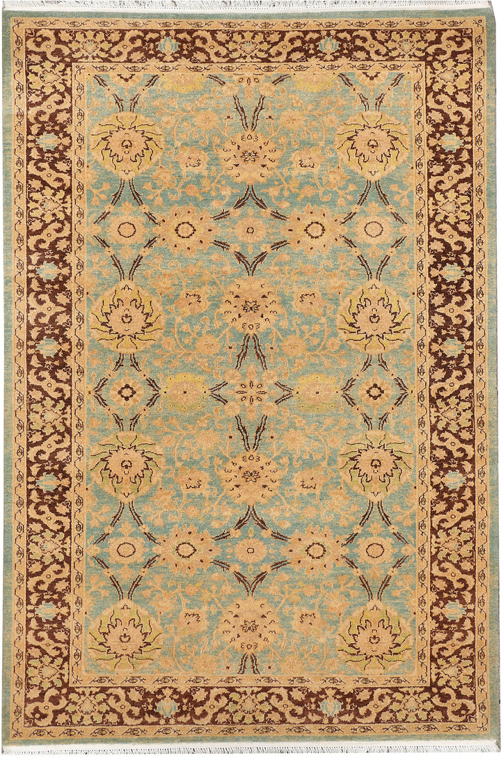 Dark Sea Green Oushak 4' 1 x 6' - No. 37680