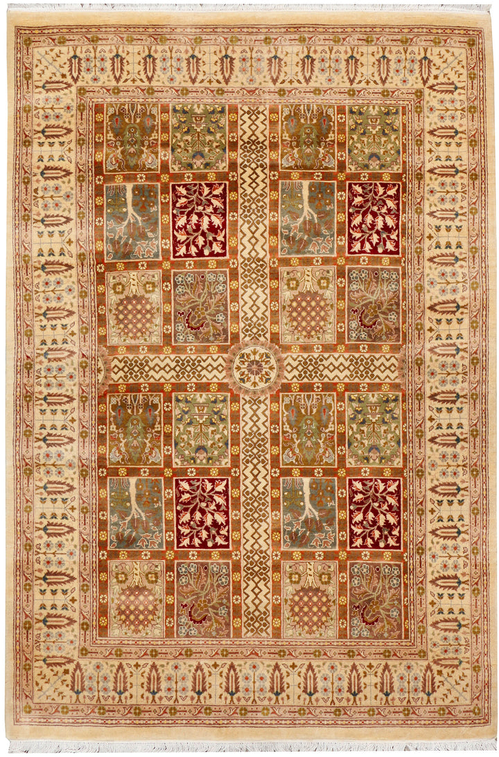 Multi Colored Bakhtiar 4'  2" x 6'  3" - No. QA78844