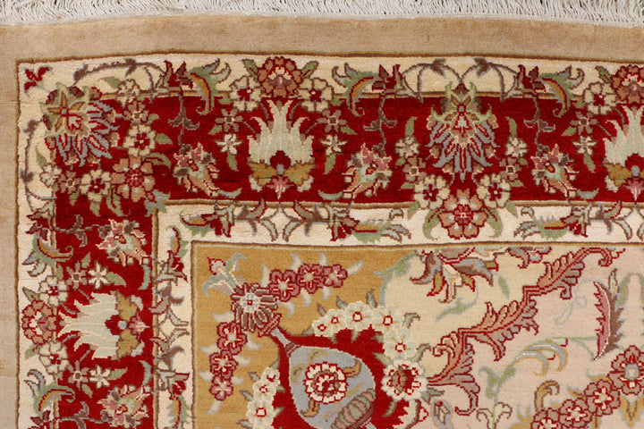 Tan Kirman 4'  7" x 6'  9" - No. QA95856