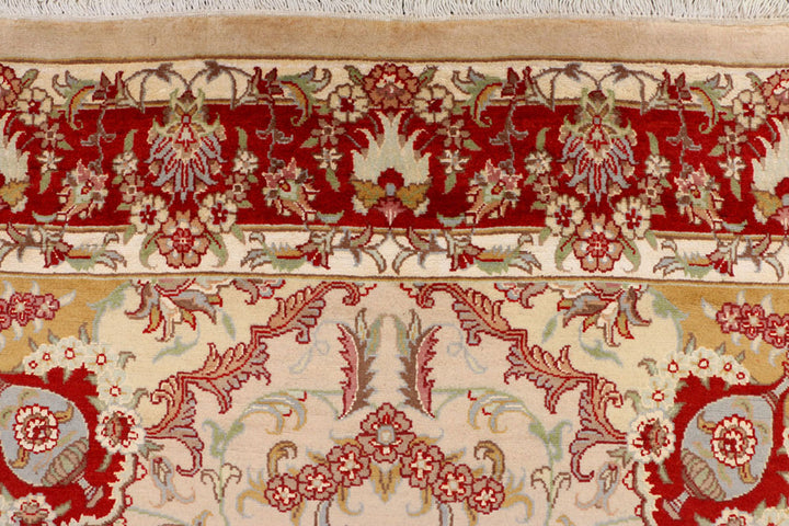 Tan Kirman 4'  7" x 6'  9" - No. QA95856