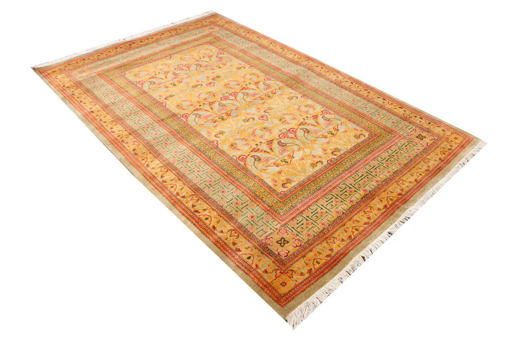 Tan Sultanabad 5' 2 x 7' 8 - No. 37691 - ALRUG Rug Store