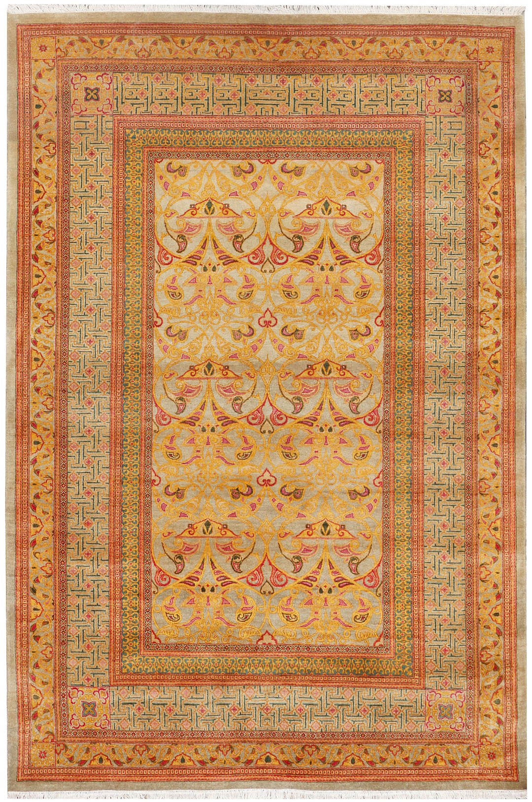 Tan Sultanabad 5' 2 x 7' 8 - No. 37691 - ALRUG Rug Store