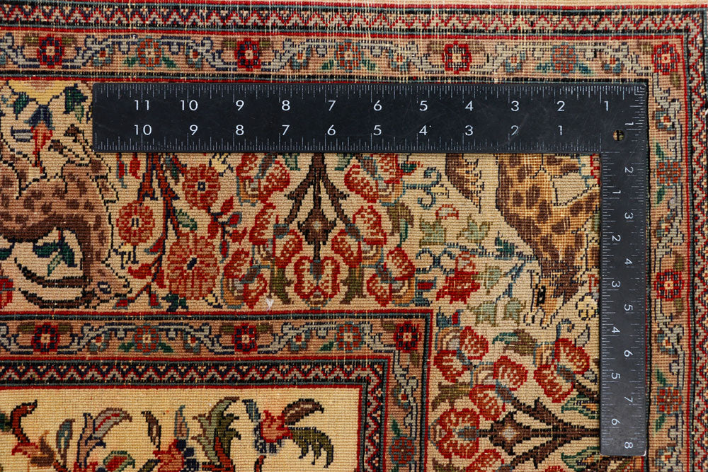 Navajo White Hunting 4' 6 x 6' 11 - No. 37692 - ALRUG Rug Store