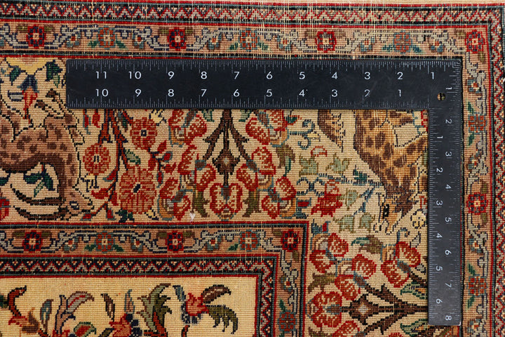 Navajo White Hunting 4' 6 x 6' 11 - No. 37692 - ALRUG Rug Store