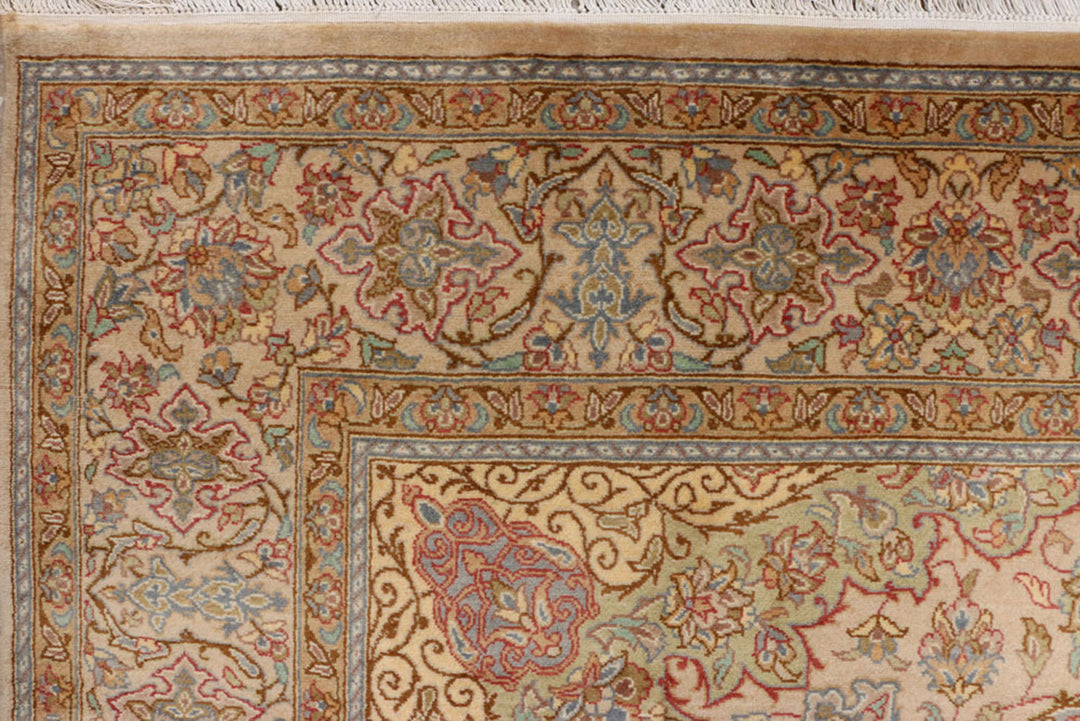 Tan Kashan 6'  x" 8'  8" - No. QA79642